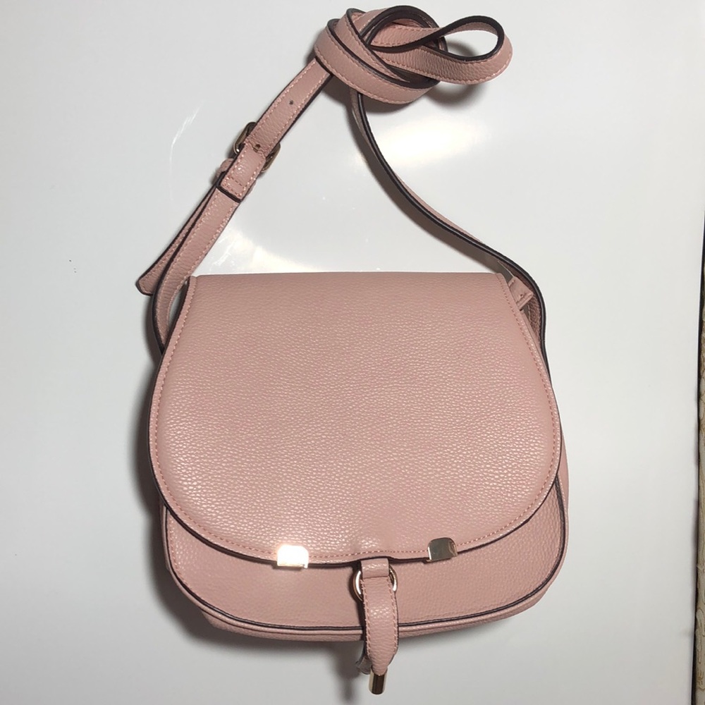 New leather saddle bag cross-body